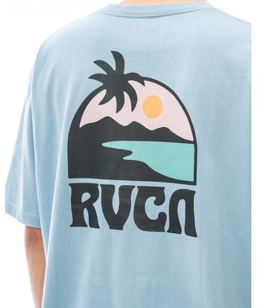 RVCA（ルーカ）の「RVCA メンズ  SUNDOWNER SS Ｔシャツ【2023年夏モデル】/ルーカバックプリント半袖Tシャツ（Tシャツ/カットソー・メンズ・ブルー/ブラウン/ホワイト・SMALL/MEDIUM/LARGE）」の11枚目の写真