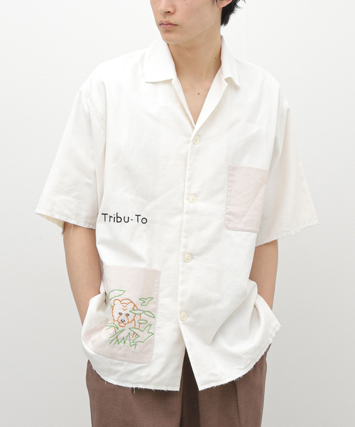 EDIFICE(エディフィス)の「【Tribu-To for LA BOUCLE】別注 アニマルズシャツ(シャツ/ブラウス・メンズ・ベージュ系その他/ベージュ・MEDIUM/LARGE)」の13枚目の写真