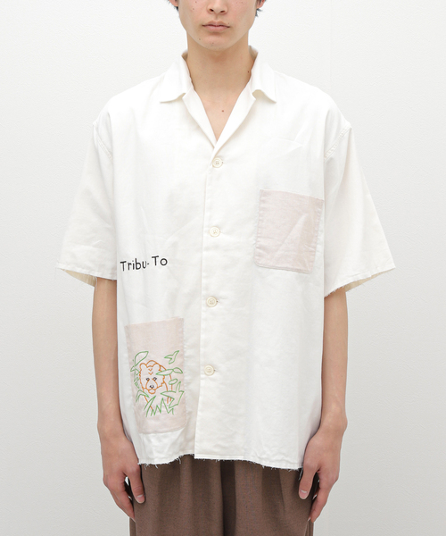 EDIFICE(エディフィス)の「【Tribu-To for LA BOUCLE】別注 アニマルズシャツ(シャツ/ブラウス・メンズ・ベージュ系その他/ベージュ・MEDIUM/LARGE)」の15枚目の写真