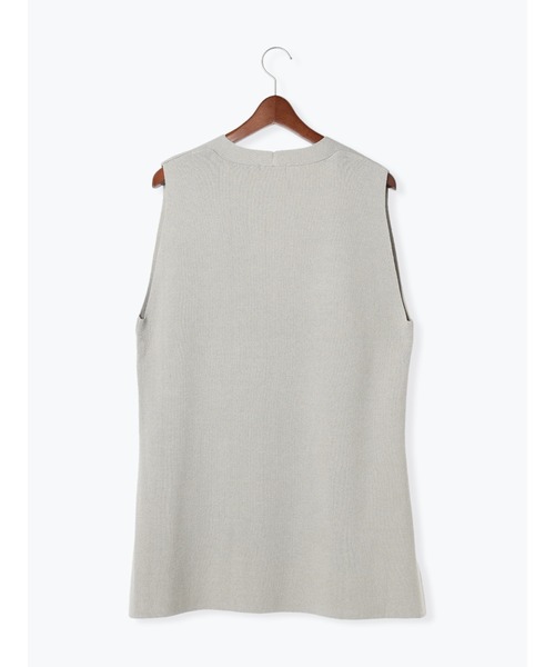Te chichi（テチチ）の「チュニックニットベスト（ベスト・レディース・ブラック/オフホワイト/グレー・ﾌﾘ-）」の6枚目の写真