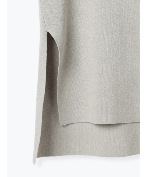 Te chichi（テチチ）の「チュニックニットベスト（ベスト・レディース・ブラック/オフホワイト/グレー・ﾌﾘ-）」の9枚目の写真