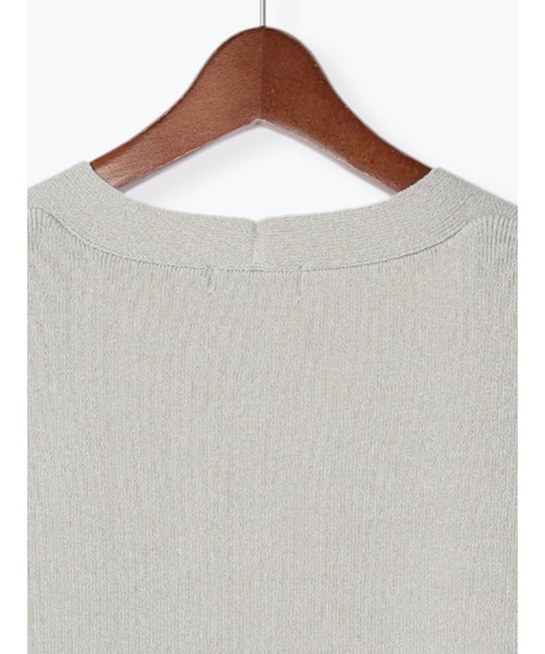 Te chichi（テチチ）の「チュニックニットベスト（ベスト・レディース・ブラック/オフホワイト/グレー・ﾌﾘ-）」の10枚目の写真