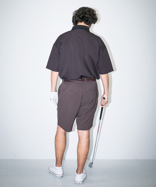 URBAN RESEARCH Sonny Label（アーバンリサーチサニーレーベル）の「『吸水速乾』『UVカット』　OOPS　カットジャガード半袖ポロシャツ（ポロシャツ・メンズ・レッド系その他/ベージュ系その他/ブルー系その他・MEDIUM/LARGE）」の6枚目の写真