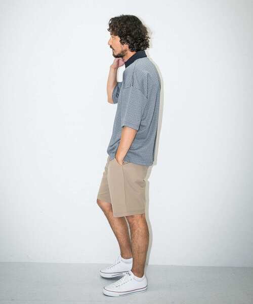 URBAN RESEARCH Sonny Label（アーバンリサーチサニーレーベル）の「『吸水速乾』『UVカット』　OOPS　カットジャガード半袖ポロシャツ（ポロシャツ・メンズ・レッド系その他/ベージュ系その他/ブルー系その他・MEDIUM/LARGE）」の12枚目の写真