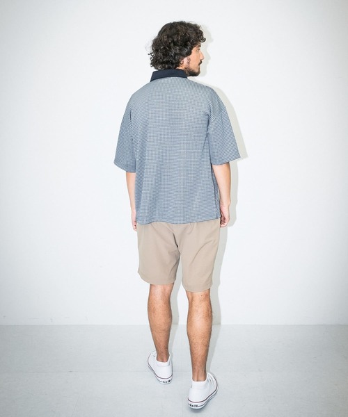 URBAN RESEARCH Sonny Label（アーバンリサーチサニーレーベル）の「『吸水速乾』『UVカット』　OOPS　カットジャガード半袖ポロシャツ（ポロシャツ・メンズ・レッド系その他/ベージュ系その他/ブルー系その他・MEDIUM/LARGE）」の13枚目の写真