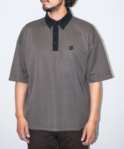 URBAN RESEARCH Sonny Label（アーバンリサーチサニーレーベル）の「『吸水速乾』『UVカット』　OOPS　カットジャガード半袖ポロシャツ（ポロシャツ・メンズ・レッド系その他/ベージュ系その他/ブルー系その他・MEDIUM/LARGE）」の14枚目の写真