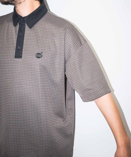 URBAN RESEARCH Sonny Label（アーバンリサーチサニーレーベル）の「『吸水速乾』『UVカット』　OOPS　カットジャガード半袖ポロシャツ（ポロシャツ・メンズ・レッド系その他/ベージュ系その他/ブルー系その他・MEDIUM/LARGE）」の17枚目の写真