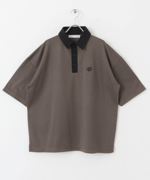 URBAN RESEARCH Sonny Label（アーバンリサーチサニーレーベル）の「『吸水速乾』『UVカット』　OOPS　カットジャガード半袖ポロシャツ（ポロシャツ・メンズ・レッド系その他/ベージュ系その他/ブルー系その他・MEDIUM/LARGE）」の21枚目の写真