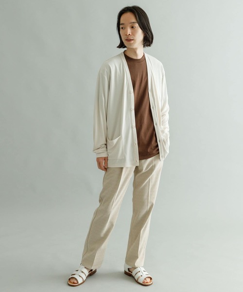 URBAN RESEARCH（アーバンリサーチ）の「フェードハニカムカーディガン（カーディガン/ボレロ・メンズ・チャコールグレー/ベージュ系その他/ブルー系その他・MEDIUM/LARGE）」の7枚目の写真