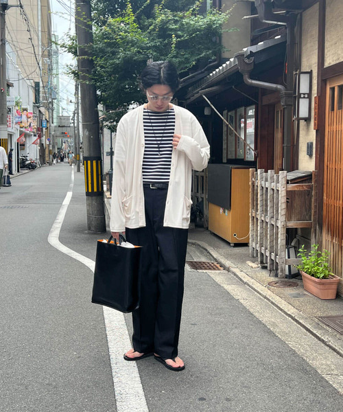 URBAN RESEARCH（アーバンリサーチ）の「フェードハニカムカーディガン（カーディガン/ボレロ・メンズ・チャコールグレー/ベージュ系その他/ブルー系その他・MEDIUM/LARGE）」の8枚目の写真