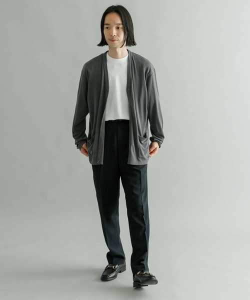 URBAN RESEARCH（アーバンリサーチ）の「フェードハニカムカーディガン（カーディガン/ボレロ・メンズ・チャコールグレー/ベージュ系その他/ブルー系その他・MEDIUM/LARGE）」の10枚目の写真