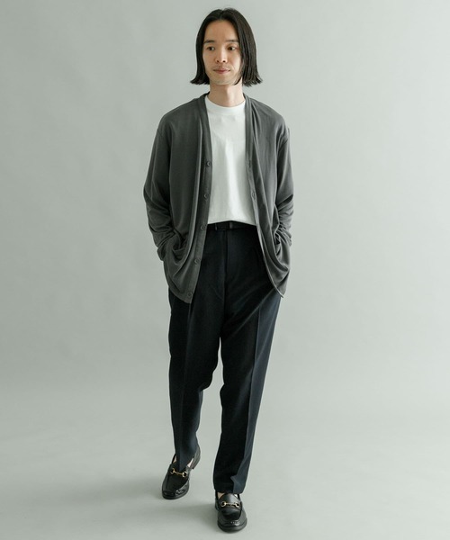 URBAN RESEARCH（アーバンリサーチ）の「フェードハニカムカーディガン（カーディガン/ボレロ・メンズ・チャコールグレー/ベージュ系その他/ブルー系その他・MEDIUM/LARGE）」の4枚目の写真