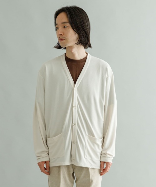 URBAN RESEARCH（アーバンリサーチ）の「フェードハニカムカーディガン（カーディガン/ボレロ・メンズ・チャコールグレー/ベージュ系その他/ブルー系その他・MEDIUM/LARGE）」の13枚目の写真