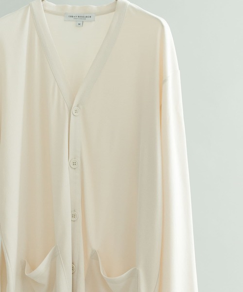 URBAN RESEARCH（アーバンリサーチ）の「フェードハニカムカーディガン（カーディガン/ボレロ・メンズ・チャコールグレー/ベージュ系その他/ブルー系その他・MEDIUM/LARGE）」の16枚目の写真