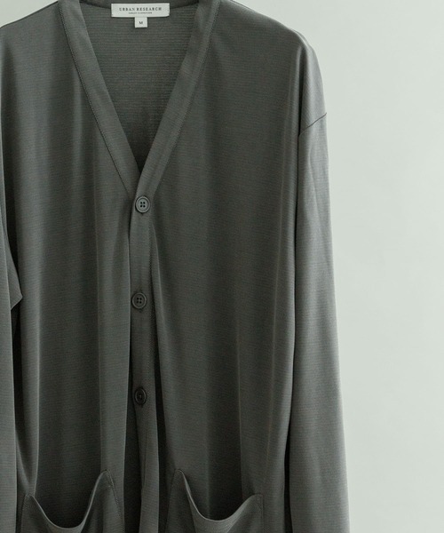 URBAN RESEARCH（アーバンリサーチ）の「フェードハニカムカーディガン（カーディガン/ボレロ・メンズ・チャコールグレー/ベージュ系その他/ブルー系その他・MEDIUM/LARGE）」の17枚目の写真