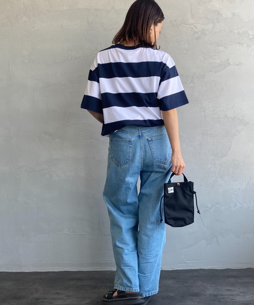 Carhartt WIP（カーハートダブリューアイピー）の「[carhartt WIP/カーハートダブリューアイピー] DAMPIER ワンポイントロゴボーダーTシャツ（Tシャツ/カットソー・レディース・ブルー/ターコイズブルー/ネイビー・M/L）」の17枚目の写真