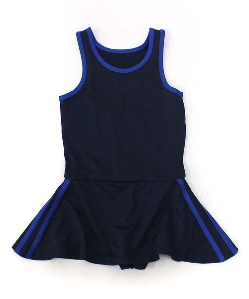 THE CASUAL（カジュアル）の「【スクール水着】ラインワンピース水着（水着・キッズ・ネイビー系1/ネイビー系/ネイビー系2・110cm/120cm/130cm/140cm/150cm/160cm）」の3枚目の写真