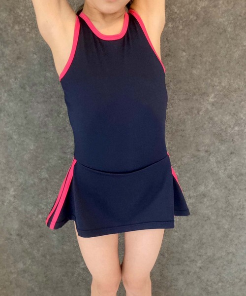 THE CASUAL（カジュアル）の「【スクール水着】ラインワンピース水着（水着・キッズ・ネイビー系1/ネイビー系/ネイビー系2・110cm/120cm/130cm/140cm/150cm/160cm）」の8枚目の写真