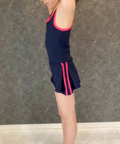 THE CASUAL（カジュアル）の「【スクール水着】ラインワンピース水着（水着・キッズ・ネイビー系1/ネイビー系/ネイビー系2・110cm/120cm/130cm/140cm/150cm/160cm）」の10枚目の写真