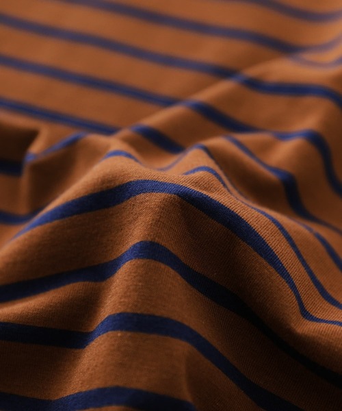 n'OrLABEL（ノアールレーベル）の「【廃盤】『ボーダー柄カットアウトTシャツ』（Tシャツ/カットソー・レディース・ブラウン/ホワイト×グリーン/ホワイト×ネイビー/ブラック×ホワイト・FREE）」の16枚目の写真