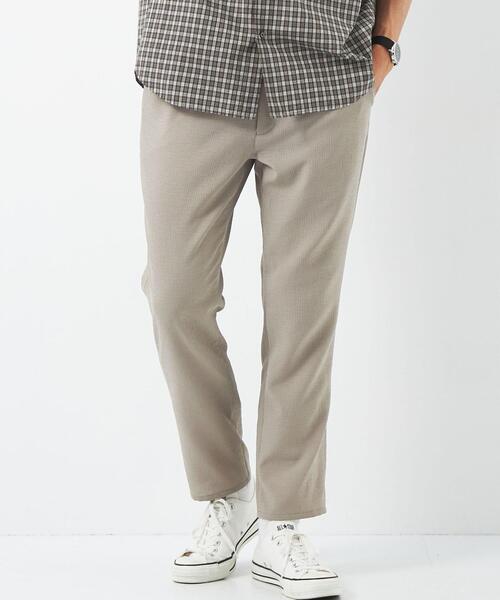 green label relaxing(グリーンレーベルリラクシング)の「ドットエア テーパード イージーパンツ -防シワ・通気性-(その他パンツ・メンズ・グレー/ベージュ・XL/S/L/M)」の1枚目の写真