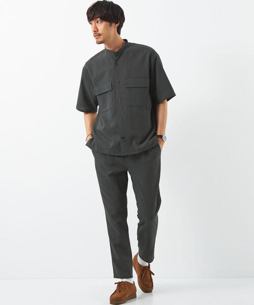 green label relaxing(グリーンレーベルリラクシング)の「ドットエア テーパード イージーパンツ -防シワ・通気性-(その他パンツ・メンズ・グレー/ベージュ・XL/S/L/M)」の12枚目の写真