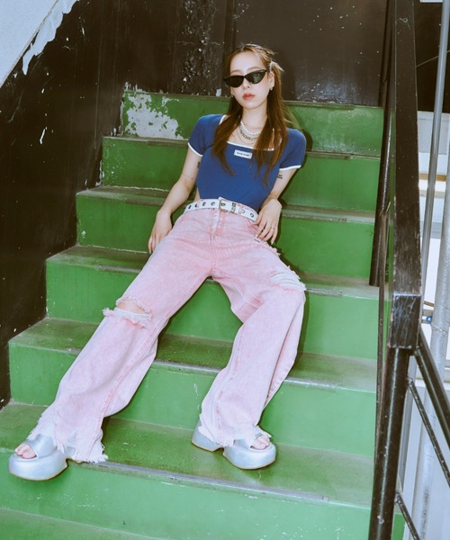 GAB GAB(ガブガブ)の「GABGABコンバットサンダル(サンダル・レディース・ピンク/ブラック/シルバー・SMALL/MEDIUM/LARGE)」の7枚目の写真
