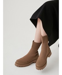 【emmi atelier】ecoニットブーツ