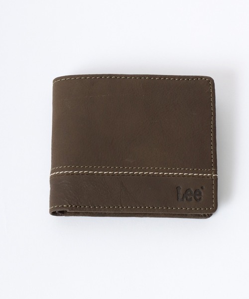 Lee（リー）の「Lee/リー レザー ロゴ ステッチ 2つ折りウォレット 二つ折り財布（財布・メンズ・ブラック/ブラウン/オリーブ/ダークブラウン・FREE）」の9枚目の写真
