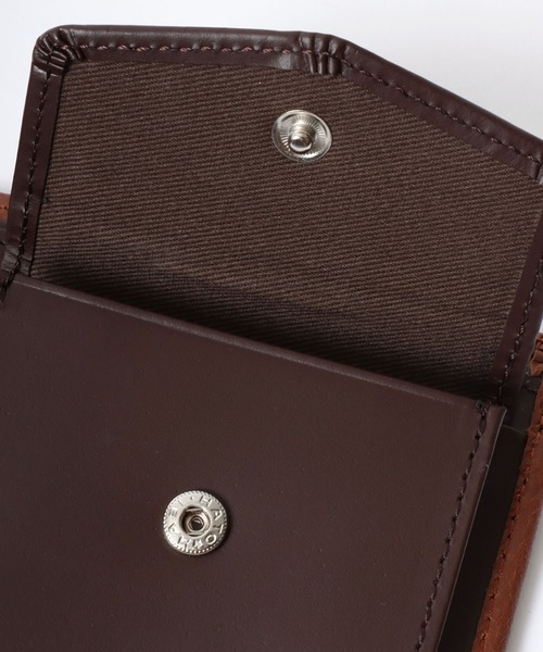 Lee（リー）の「Lee/リー レザー ロゴ ステッチ 2つ折りウォレット 二つ折り財布（財布・メンズ・ブラック/ブラウン/オリーブ/ダークブラウン・FREE）」の14枚目の写真