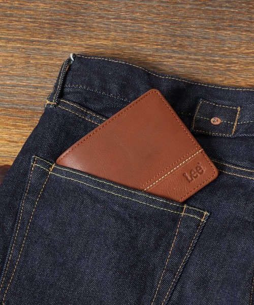 Lee（リー）の「Lee/リー レザー ロゴ ステッチ 2つ折りウォレット 二つ折り財布（財布・メンズ・ブラック/ブラウン/オリーブ/ダークブラウン・FREE）」の17枚目の写真