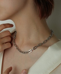 ORLEAN | 金属アレルギー対応 ボリュームマンテルチェーンネックレス サージカルステンレス(ネックレス)