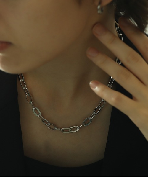 ORLEAN（オルレアン）の「金属アレルギー対応 ボリュームマンテルチェーンネックレス サージカルステンレス（ネックレス・レディース・ゴールド/シルバー・フリー）」の17枚目の写真