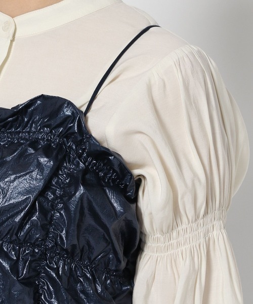 LOWRYS FARM(ローリーズファーム)の「マルチWAYシャーリングビスチェ 966624(シャツ/ブラウス・レディース・ブラック/ネイビー・FREE)」の12枚目の写真