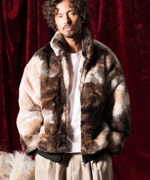 ANGENEHM（アンゲネーム）の「mj9443-Fake fur stand jacket ジャケット（その他アウター・メンズ）」
