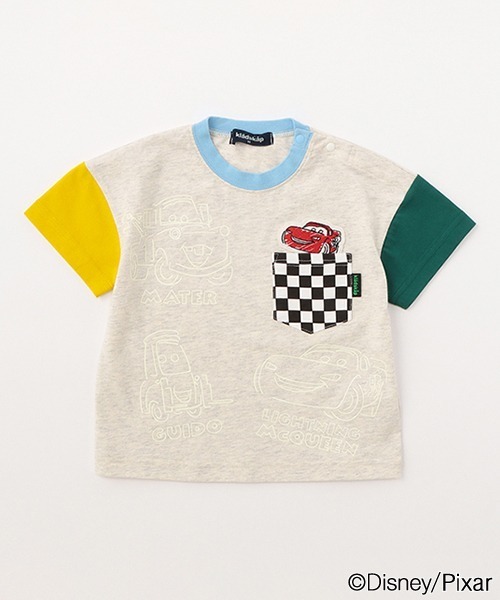 kladskap(クレードスコープ)の「【カーズ】クレイジー配色半袖Tシャツ(Tシャツ/カットソー・キッズ・オフホワイト/オートミール・90cm/100cm/110cm/120cm/130cm)」の2枚目の写真