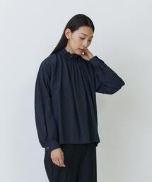 LOISIR（ロワズィール）の「レーヨンリネンフリルカラーブラウス（シャツ/ブラウス）」