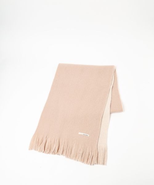 mysty woman(ミスティウーマン)の「リバーシブル無地ストール 961435(マフラー・レディース・ブラック/グレー系その他/ピンク/アイボリー・FREE)」の13枚目の写真