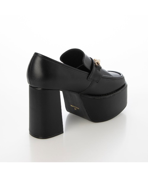 Mafmof(マフモフ)の「Mafmof(マフモフ)10cmヒールパールビット厚底ローファーパンプス(パンプス・レディース・ブラック/ブラック系その他・L/LL/S/M)」の10枚目の写真