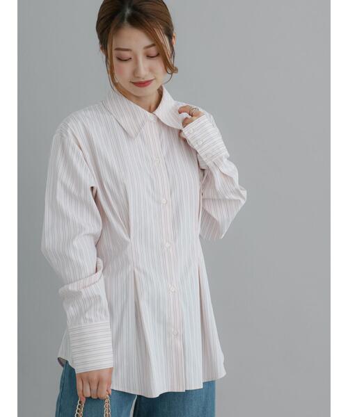 Te chichi（テチチ）の「ウエストタックシャツ（シャツ/ブラウス・レディース・ブルー/ホワイト/ピンク・F）」の9枚目の写真