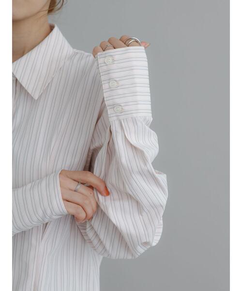 Te chichi（テチチ）の「ウエストタックシャツ（シャツ/ブラウス・レディース・ブルー/ホワイト/ピンク・F）」の21枚目の写真