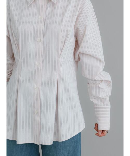 Te chichi（テチチ）の「ウエストタックシャツ（シャツ/ブラウス・レディース・ブルー/ホワイト/ピンク・F）」の20枚目の写真