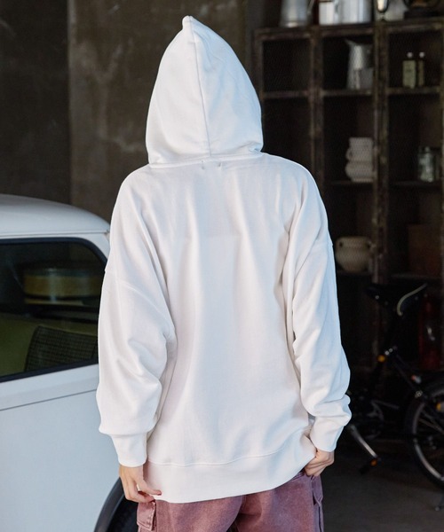 PBLIM（ページボーイリム）の「PBLIM/ポケットバルーンシルエットパーカー（パーカー・レディース・オフホワイト/ブラック・SMALL/MEDIUM）」の7枚目の写真