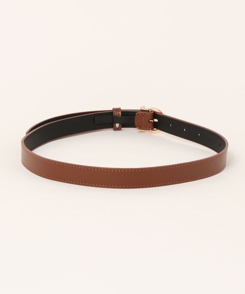 florist（フローリスト）の「【牛革】アンティークゴールドDモチーフレザーベルト（ベルト・レディース・ブラック/ブラウン/カーキブラウン・FREE）」の18枚目の写真