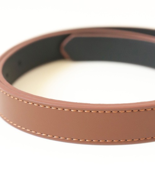 florist（フローリスト）の「【牛革】アンティークゴールドDモチーフレザーベルト（ベルト・レディース・ブラック/ブラウン/カーキブラウン・FREE）」の14枚目の写真