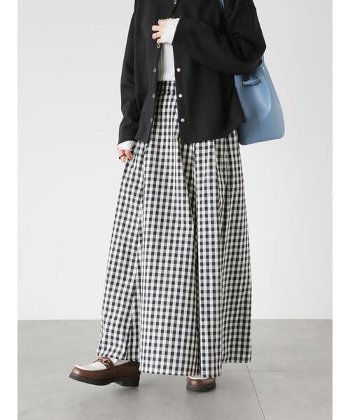 Lugnoncure（ルノンキュール）の「フレアマキシスカート（スカート・レディース・ホワイト/ブラウン/ブラック・F）」の7枚目の写真