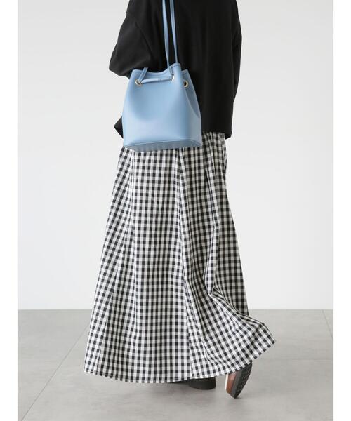 Lugnoncure（ルノンキュール）の「フレアマキシスカート（スカート・レディース・ホワイト/ブラウン/ブラック・F）」の9枚目の写真