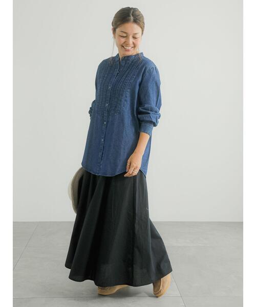 Lugnoncure（ルノンキュール）の「フレアマキシスカート（スカート・レディース・ホワイト/ブラウン/ブラック・F）」の13枚目の写真