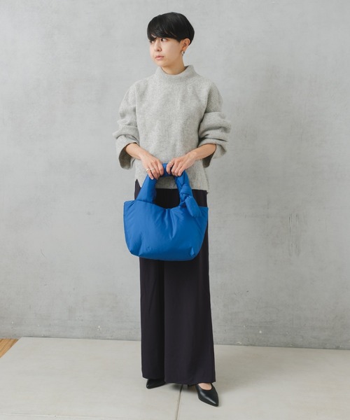 Actually（アクチュアリー）の「中綿ミニトート（トートバッグ・レディース・ブラック/ブルー/グレイッシュベージュ/ベージュ・フリー）」の21枚目の写真