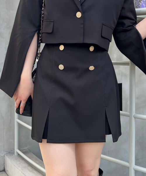 INGNI（イング）の「スリットスカパン(セットアップ対応)（その他パンツ・レディース・ブラック/ブラウン系その他2/ブラック系その他7・FREE）」の4枚目の写真